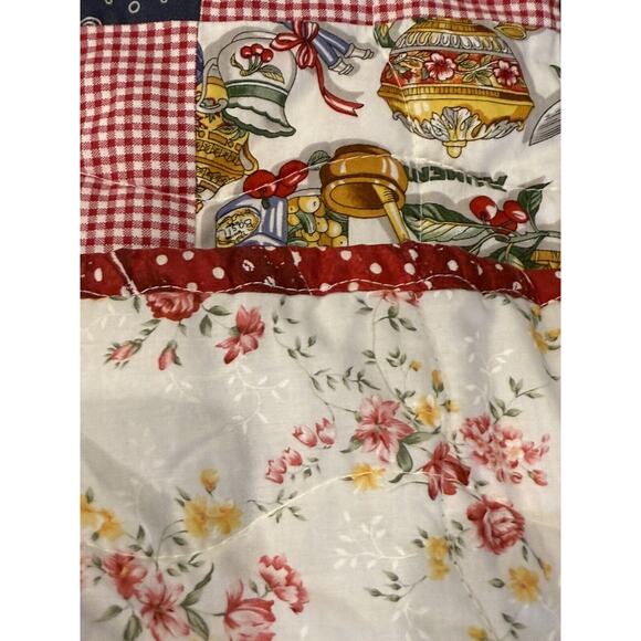 Quilt Handmade in‎ Excellent Condition 72”x172” French Bistro Style - Picture 7 of 9